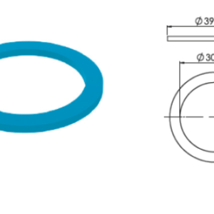 Прокладка для сифона плоская, диаметром Ø30 мм. E705-5